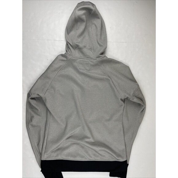 Adidas Full Zip Hoodie Sweatshirt Jacket Women’s Small Gray Thumb Holes Pockets - Picture 3 of 11